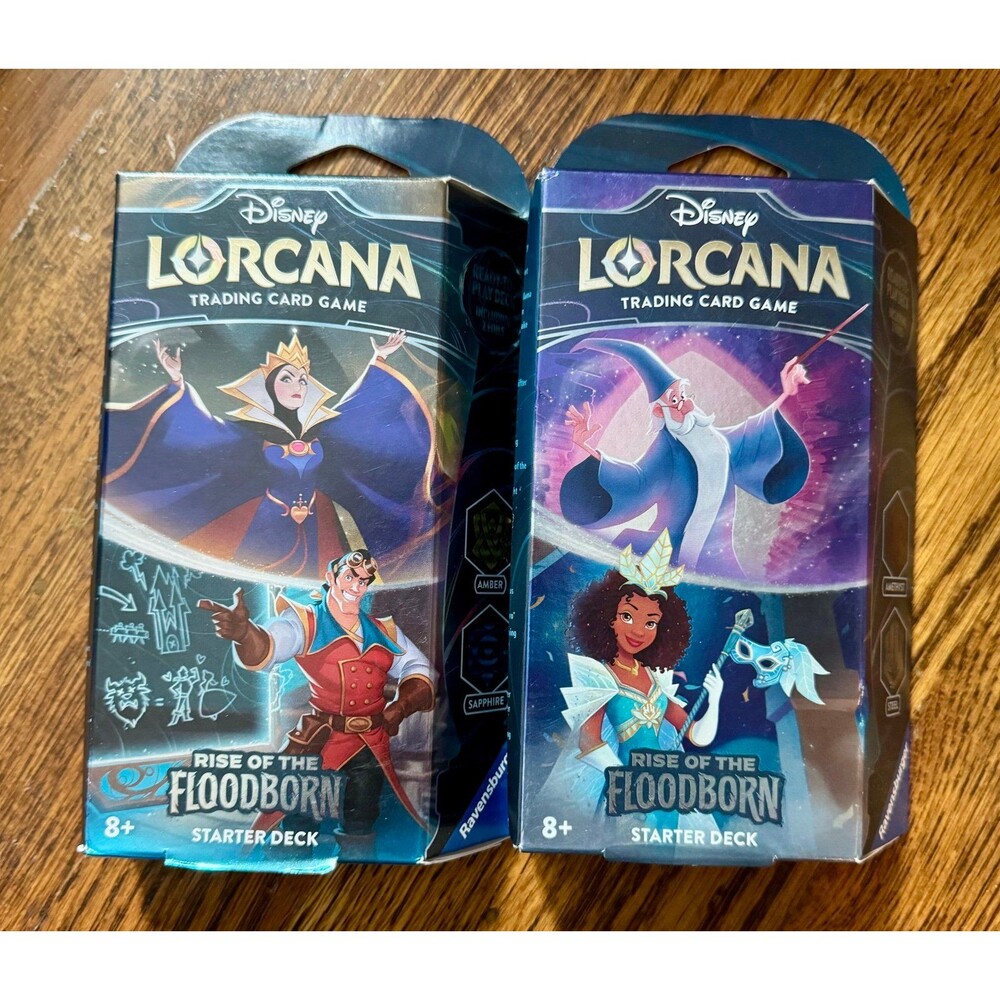 Disney Lorcana Rise of the Floodborn Set of 2 Starter Decks